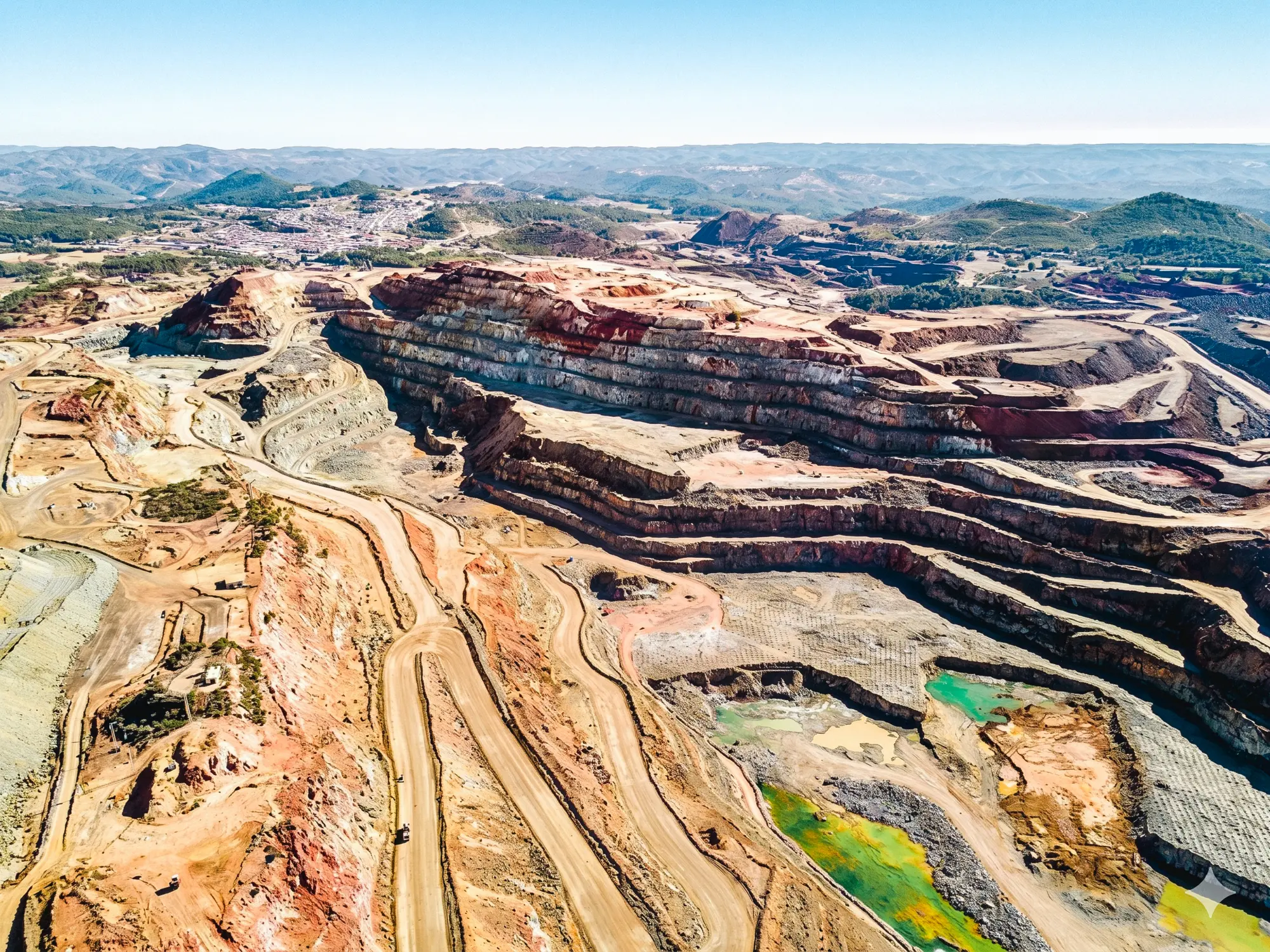 Open pit mine